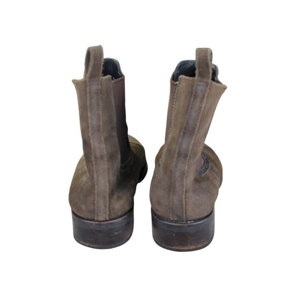 Thursday Boots Duchess Chelsea Boots Dark Olive Suede Women's Size 10.5 Ankle - Picture 5 of 8